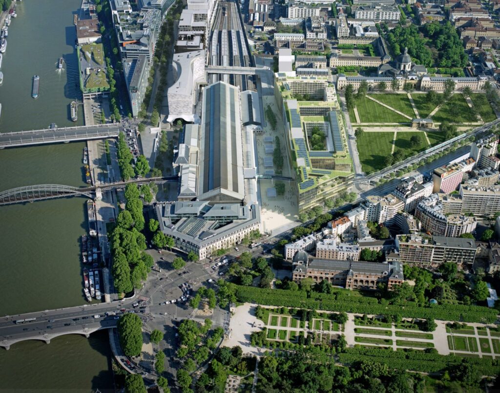 L’îlot A7/A8, situé entre la gare et l’hôpital de la Pitié Salpêtrière .