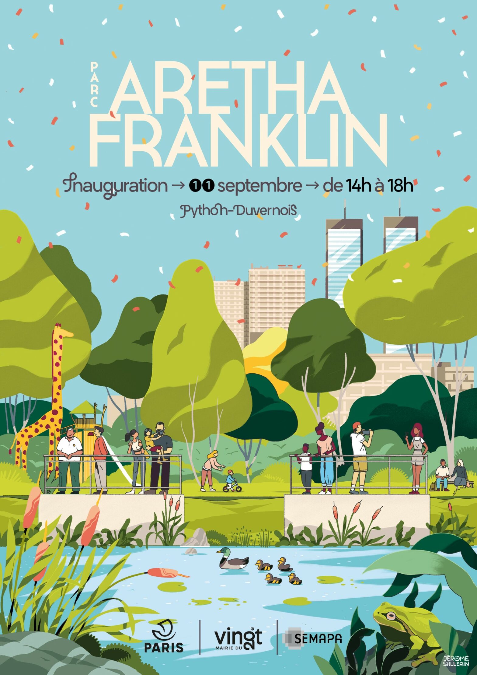 Inauguration du parc Aretha Franklin