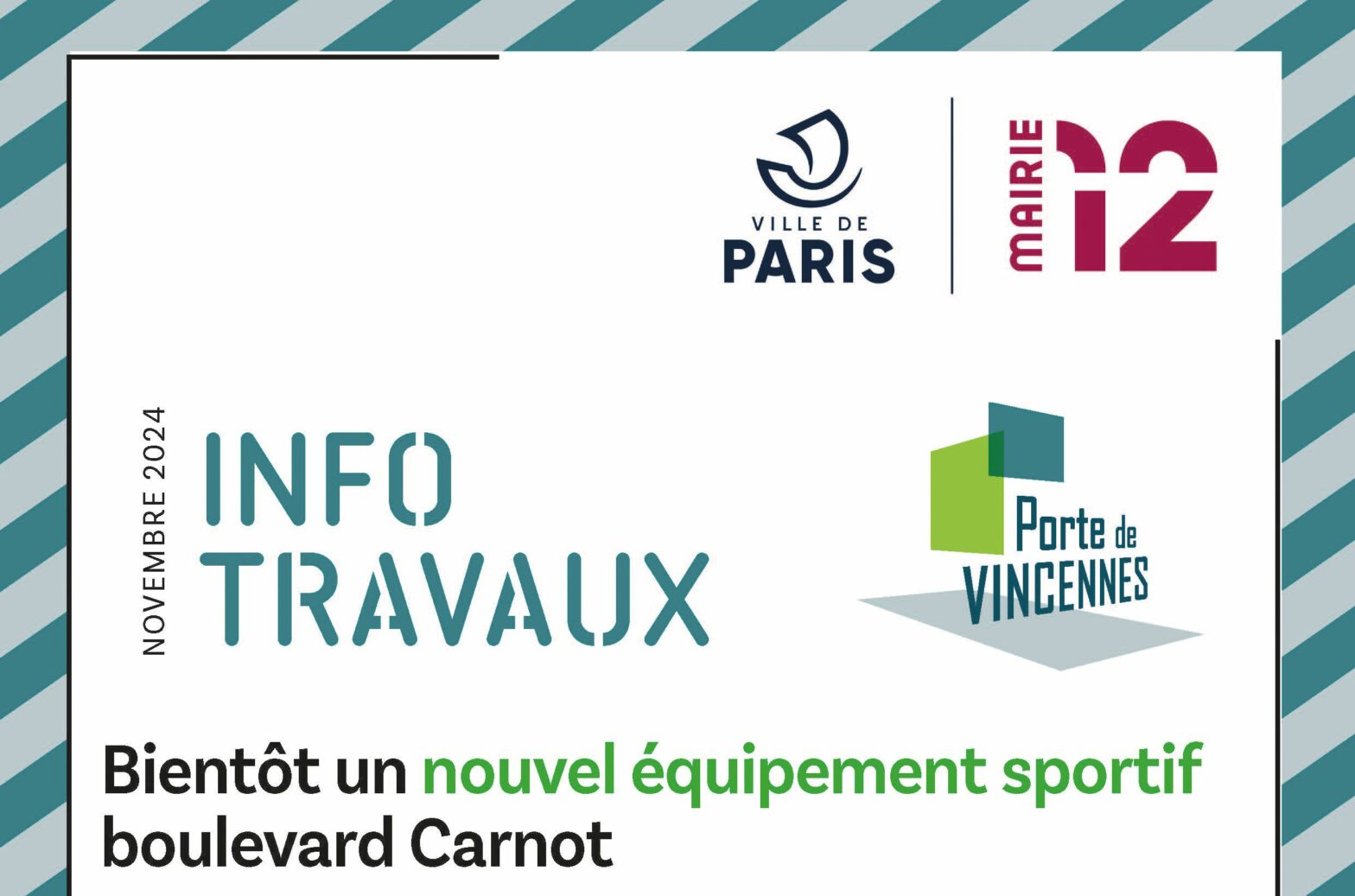 Le nouvel équipement sportif de la Porte de Vincennes en chantier