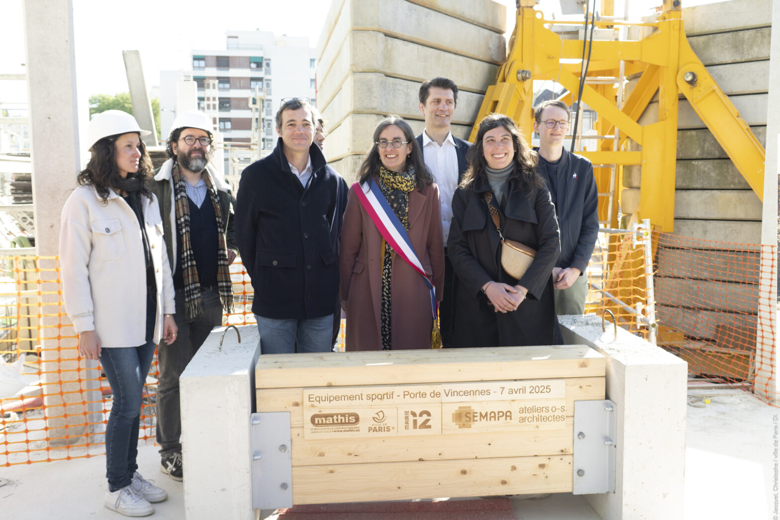 Première poutre de l'équipement sportif de la porte de Vincennes