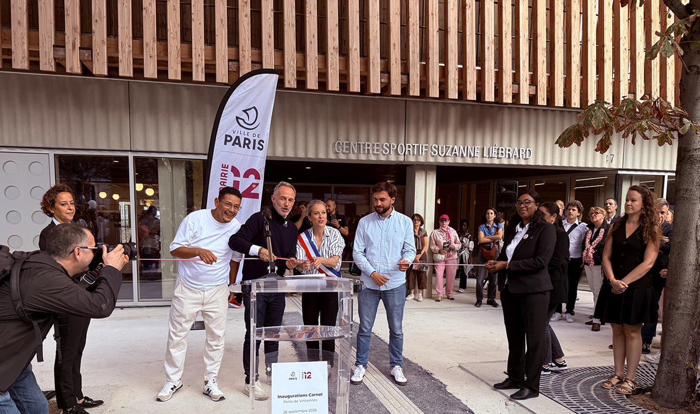 Inauguration de l'équipement sportif Suzanne Liébrard